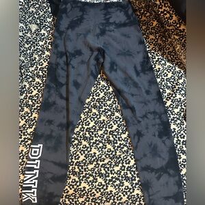 PINK Victoria's Secret Kids Dark Tie-Dye Leggings